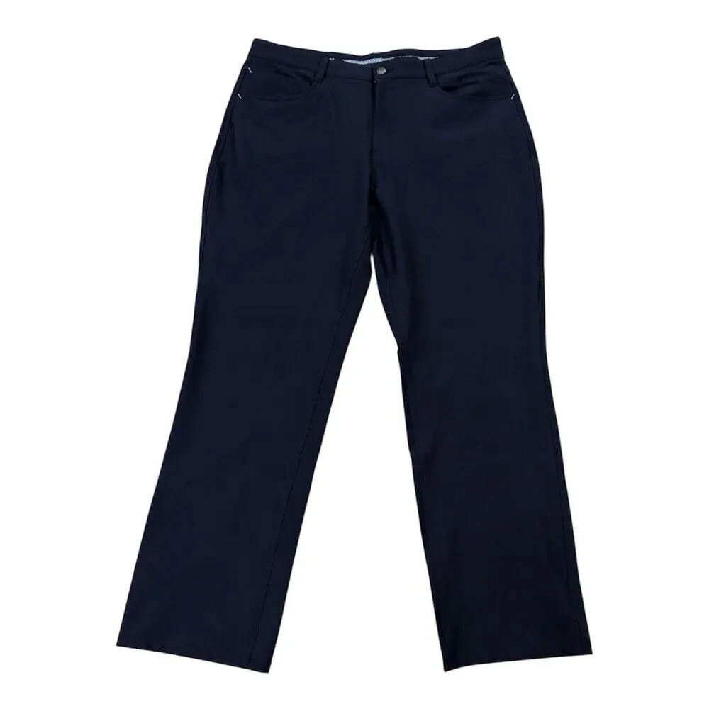 FootJoy FJ Athletic Fit Performance Golf Pants Navy Blue 36x30 Stretch